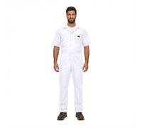 Natural Uniforms Mens Short Sleeve Coveralls Zippered - White - 3X-Large