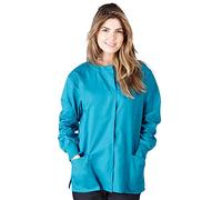 Natural Uniforms Men's Warm Up Jacket Large Teal