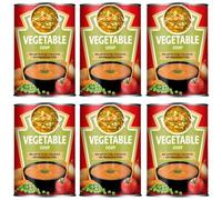Natural Vegetable Soup, 400g X 6 Pack, No Artificial Colours or Preservatives, Low Fat, Vegetarian