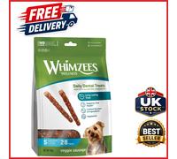 Natural Veggie Sausage Dental Sticks for Small Dogs 28 Pieces Low Calorie
