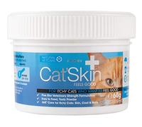 Natural VetCare Cat'Skin - Veterinary Strength Skin & Coat Supplement for Itchy Cats - Supports Skin Health, Glossy Coat & Immune System