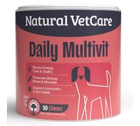 Natural VetCare Daily MULTIVIT Chews for Dogs 225g - Supports Immune System, Bones, Muscles, Coat & Daily Energy. Soft Daily Multivitamin Treats for Gut, Mobility & Overall Health