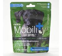Natural VetCare Mobility Supplement for Dogs 75g - Vet Strength Joint Support - Eases Stiffness & Aids Flexibility - With Glucosamine, MSM, Omega 3 & Antioxidants - For Active & Working Dogs