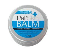 Natural VetCare Pet'Skin Balm - Hydrating & Protective Balm for Cats & Dogs - Soothes Dry, Cracked or Irritated Skin - With Shea Butter, Coconut Oil & Vitamin E - 50ml