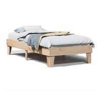 (natural) vidaXL Bed Frame without Mattress Bed Base Solid Wood Pine