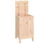 (natural) vidaXL Solid Wood Pine Laundry Box Multi Colours 44x44x76 cm/88.5x44x76 cm