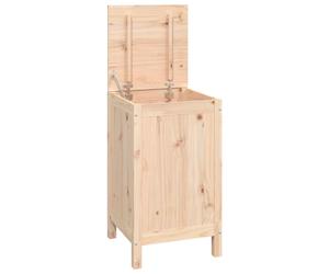 (natural) vidaXL Solid Wood Pine Laundry Box Multi Colours 44x44x76 cm/88.5x44x76 cm