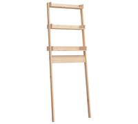 (natural) vidaXL Solid Wood Pine Toilet Rack Bathroom Storage Organiser Multi Colours