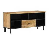 vidaXL TV Cabinet 100x33x46 cm Solid Wood Mango - Brown, Brown