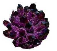 Natural Violet Ghost Phantom Quartz Crystal Cluster Healing Specimen for DIY, Decor, Reiki, Collection, Crafts(300-350g)