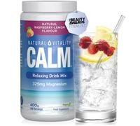 Natural Vitality Calm Magnesium Citrate Powder 400g - Relaxing Drink Mix | 100 Servings - High Strength - Supplement for Women & Men - Vegan - Natural Raspberry-Lemon Flavour