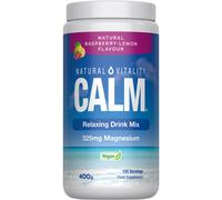 Natural Vitality Calm Relaxing Drink Mix Raspberry Lemon Flavour 400g 400 g