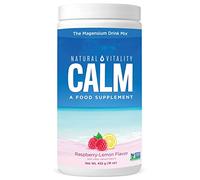 Natural Vitality Natural Calm - RLS - Restless Legs - Relaxation - Stress - Muscle Cramps - Tension - Unwind - Amazing Taste - Raspberry Lemon - 453 Gr