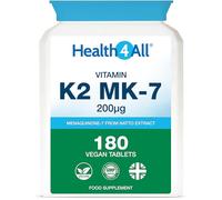 Natural Vitamin K2 MK7 200mcg from Natto, 180 Tablets, 6 Months Supply