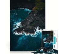 Natural Volcanic Basin Jigsaw Puzzles 1000 Piece for Teenagers Boost Recall Stress Free Tight Edge Wall Art Decor (50x75cm)