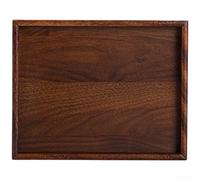 Natural Walnut Serving Tray 32x32cm Smooth Finish(25x20x2.6cm)