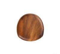 Natural Walnut Wood Oval Tray for Serving Meals Snack Platters Dried Fruits Nuts and Cheese at Home Gatherings or Casual Everyday Dining (20x20x2cm)