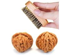 Natural Walnuts, Relieve Stress And Soothe Meridian Walnuts, Promote Blood Circulation, Massage Walnuts, Add A Walnut Cleaning Brush, Walnuts Can Change Color With Play (41mm)