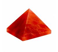 Natural Watermelon Tourmaline Crystal Pyramid, Polished Decorative Stone Pyramid for Desk Shelf Nightstand, Tabletop Accent for Home Office Decor, Gift-Ready Display Piece(1.57in/4cm)