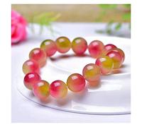 Natural Watermelon Tourmaline Quartz Crystal Stone Jewelry Bead 8mm-12mm HEPBAK (Color : 8mm)