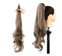 Natural Wave Flexible Wrap Around PonyTail Long Fake Tail Hair Extensions Synthetic Wavy Hairpieces Horse Tail Stunning Look(P8-25)