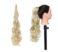 Natural Wave Flexible Wrap Around PonyTail Long Fake Tail Hair Extensions Synthetic Wavy Hairpieces Horse Tail Stunning Look(P16-613)