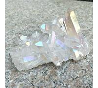 Natural White Crystal Aura Quartz Stone Cluster Specimen 150g-380g Beautiful Crystal (Color : 150g-200g)