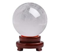 Natural White Crystal Ball Ornaments Natural raw Stone Polished Crafts Crystal Ball Home Office Ornaments,90mm