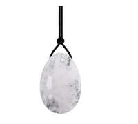Natural White Crystal Yoni Egg Jade Kegel Egg Women Kegel Exerciser Muscle Tightening Stone Egg,M,40 * 25mm