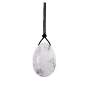 Natural White Crystal Yoni Egg Jade Kegel Egg Women Kegel Exerciser Muscle Tightening Stone Egg,S,30 * 20mm