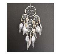 NATURAL WHITE DREAMCATCHER NATURAL CREAM FEATHERS DREAM CATCHER