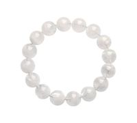 Natural White Ghost Cornucopia Bead Bracelet - Handmade Spiritual Crystal Bracelet for Men and Women, Adjustable Fit, Great Gifts for Any Occasion(16~16.8mm)