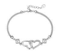 Natural White Heart Bracelet Symbolizing Love And Harmony An Elegant Accessory To Brighten Your Day Mismatch Earrings for Women (White, One Size)