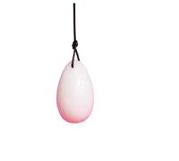 Natural White Jade Drilled Eggs Yoni Egg Massage Ball Set Exercise Eggs for Kegel Exercise Train Pelvic Muscles,1