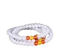 Natural White Jade Sheep Fat Bracelet Multi-Ring Men and Women Jewelry 108 Beads Bracelet Necklace Sweater Chain Jewelry
