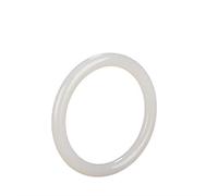 Natural White Jade Women Real Chinese Jades Stone Accessories Jewellery Fashion Woman Fine Jewelry Bangles (Gem Color : 58mm)