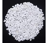 Natural White Pebbles,500G Mini Assorted Pebble Stones Pebble Decorative Landscape Rock DIY Polished Rocks for Aquariums Landscaping Vase Fillers Succulent Garden