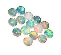 Natural white welo fire Ethiopian opal AAA quality 4 mm round shape cabochon calibrated size loose gemstone|Natural Ethiopian welo opal|Ethiopian welo|Fire stones for jewelry making