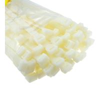 Natural WIDE Cable Ties 300mm x 12.7mm Nylon 66 UL Approve [100 Pack]