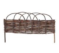 Natural Willow Garden Edging Decorative Garden Fence Flower Bed Edging Borders for Yard Landscape Garden Garden Fences(Colore,60x35cm)