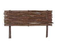 Natural Willow Garden Edging Decorative Garden Fence Flower Bed Edging Borders for Yard Landscape Garden Garden Fences(ColorB,60x35cm)