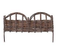 Natural Willow Garden Edging Decorative Garden Fence Flower Bed Edging Borders for Yard Landscape Garden Garden Fences(ColorD,60x35cm)