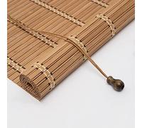 Natural Window Roller Blind, Retro Shade Dustproofs Decorative Curtains For Indoor Outdoor Doorways, Natural Wood, Privacy Window Blinds, Breathable Bamboo Curtain Venetian Blinds 60 90 100 120cm