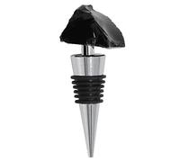 Natural Wine Stopper, Wine Bottle Stoppers with Irregular Shape Design, Excellent Sealing Performance Zinc Alloy Stopper for Home Bar Hotel Champagne Bottles (Obsidian)