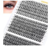 Natural Wispy 30D 40D 50D Cluster Lashes, 320PCS Individual Eyelashes D Curl 10-16mm Reusable DIY Individual Lashes Hypoallergenic Eyelash Clusters for Daily Wear and Events Lankiz