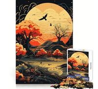 Natural Wonders Jigsaw for Teenagers 1000 Pieces Memory Boost Relaxing Fun Pattern Assembly (38x26cm)