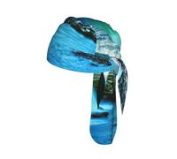 Natural wonders Print Helmet Cap Quick Dry Cycling Skull Wrap Breathable Polyester Adjustable Adult Summer Beanie