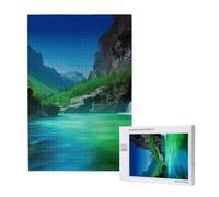 "Natural wonders Printed Jigsaw Puzzle with Storage Box, Wooden Puzzle for Adults and Kids, 1000 Pieces Family Fun Decorative Game"