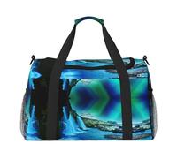 Natural Wonders Travel Duffel Bag for Women Men,Print Polyester Tote Hand Luggage Bag with Shoulder Strap