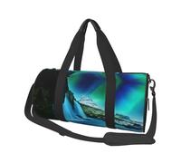 Natural Wonders Travel Duffel Bag for Women Men,Print Polyester Tote Round Luggage Bag with Shoulder Strap
